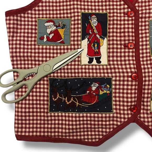 Westbound Christmas Vest LG Santa - Picture 9 of 11